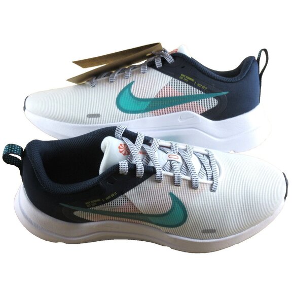 Nike Women's Downshifter 12 Running Shoes White Obsidian Red Jade Sizes NIB - Picture 1 of 7